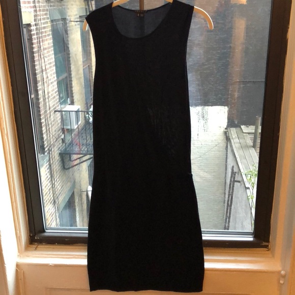 classic black shift dress